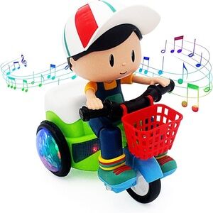 Musical Tricycle Boy Toy with Lights